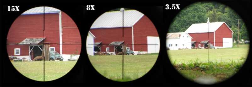First focal plane optics can be used for ranging at any power setting. Although the reticle is hard to make out on lower settings it remains the best all around option for tactical use.