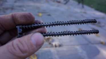 The .50 AE Desert Eagle L6 pistol employs a dual recoil spring system.