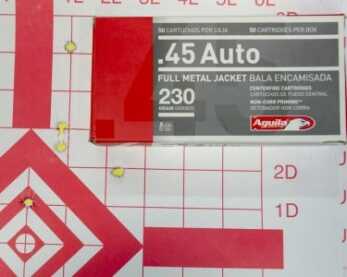 A Plastic 1911? The EAA Witness 1911P .45 ACP—Full Review. The pistol shot a three-shot group sized at 1.850 inches with the Aguila ammo.