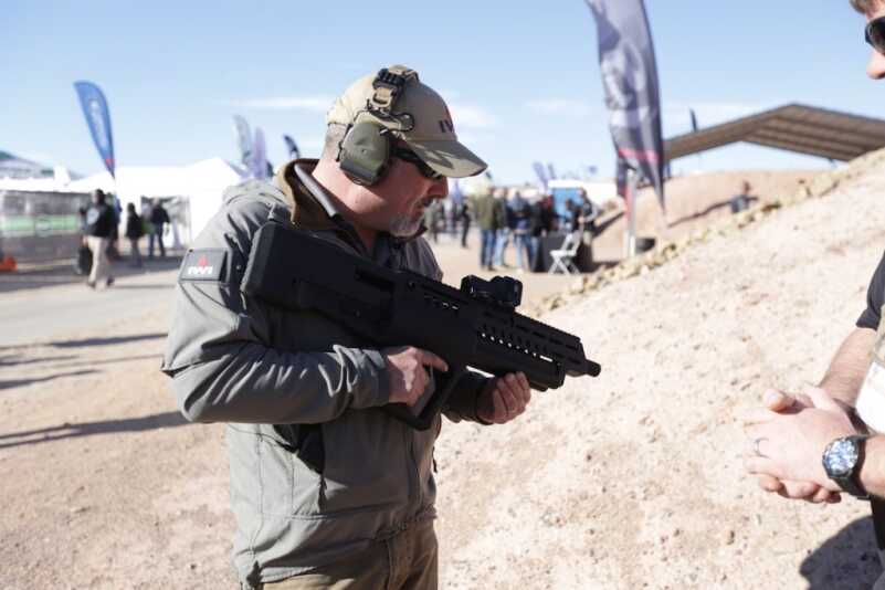 Clay Shoots IWI Shotgun TS-12 16-Round Bullpup 12 Gauge – SHOT Show 2018