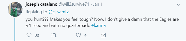 NFL Quarterback Forced to Defend Bird Hunting after Twitter Backlash