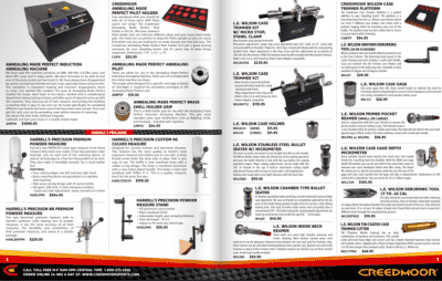 Creedmoor Sports Announces New Reloading Equipment Catalogue Creedmoor Sports Announces New Reloading Equipment Catalogue