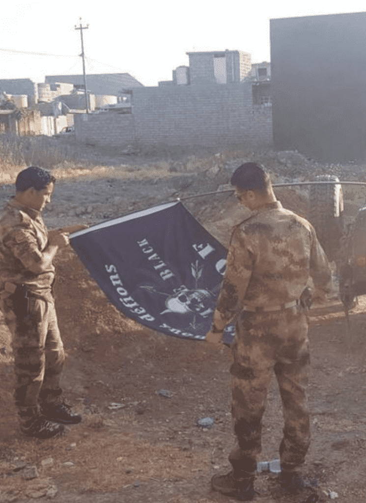 Auction Alert! Bid on Captured ISIS Banner to Raise Money for Gold Star ICTF Families