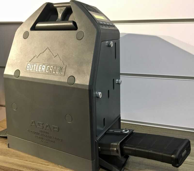Speed Loading Redefined: Butler Creek ASAP Electronic Magazine Loader - SHOT Show 2019 Speed Loading Redefined: Butler Creek ASAP Electronic Magazine Loader - SHOT Show 2019