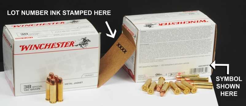 Winchester Recalling Three Lots of .38 Special Ammo Winchester Recalling Three Lots of .38 Special Ammo