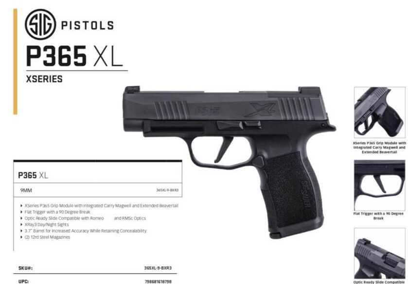 SIG P365XL, ROMEOZero and TLR-6 Combine to Optimize Concealed Carry SIG P365XL, ROMEOZero and TLR-6 Combine to Optimize Concealed Carry