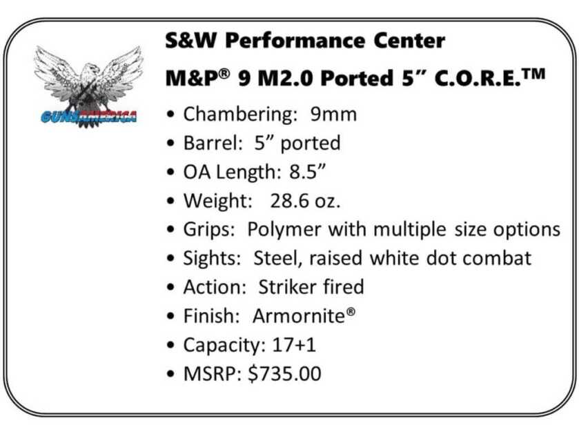 S&W M&P 9 2.0 Performance Center – The Flagship M&P - Upgraded S&W M&P 9 2.0 Performance Center – The Flagship M&P - Upgraded