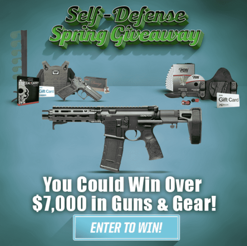 Self-Defense Spring K Guns & Gear Giveaway Starts TODAY Self-Defense Spring K Guns & Gear Giveaway Starts TODAY