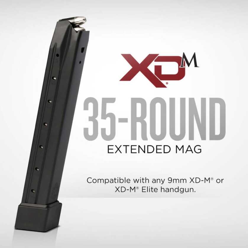 Springfield Armory Announces 35-Round Extended Mags for 9mm XD-M Family Springfield Armory Announces 35-Round Extended Mags for 9mm XD-M Family