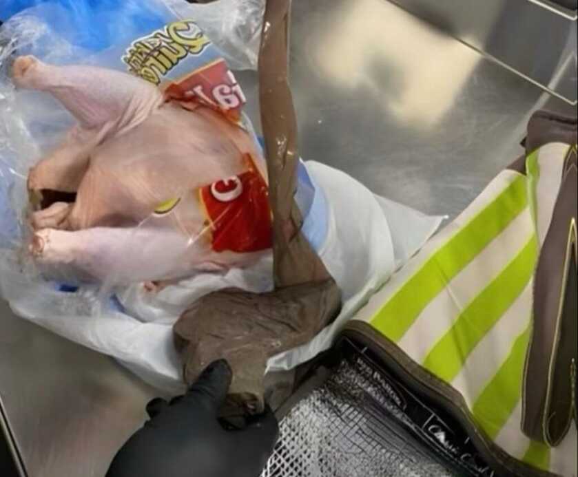 TSA Finds Gun Stuffed Inside Raw Chicken TSA Finds Gun Stuffed Inside Raw Chicken