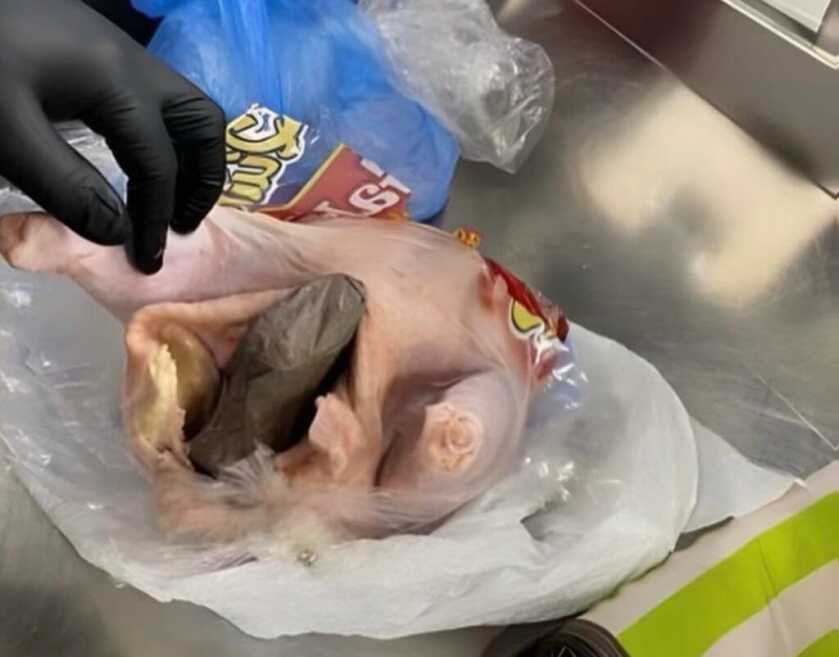 TSA Finds Gun Stuffed Inside Raw Chicken TSA Finds Gun Stuffed Inside Raw Chicken