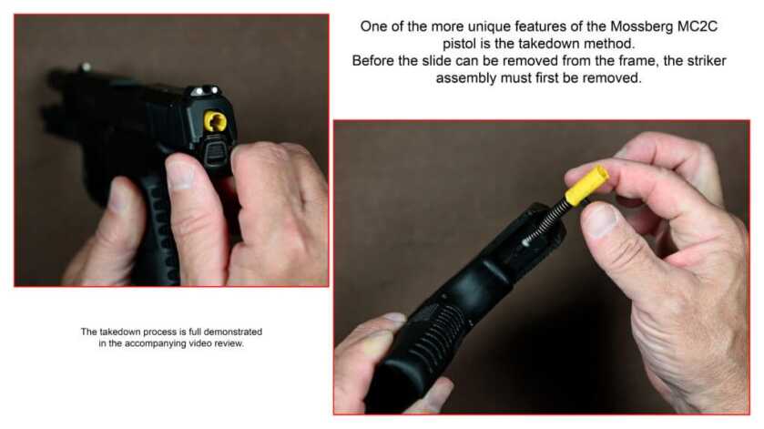 Mossberg MC2C how to take down