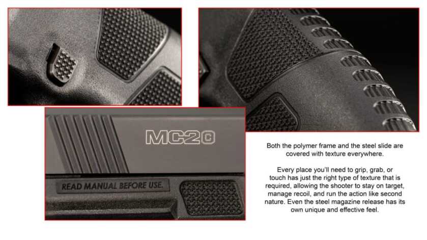 Mossberg MC2C Grip Texture