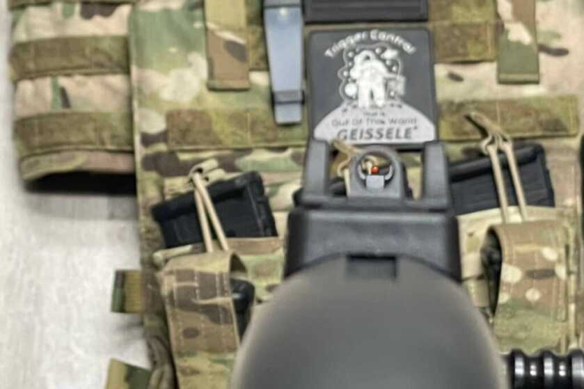 Beretta A300 Ultima Patrol with ring sights and red fiber optic front sights