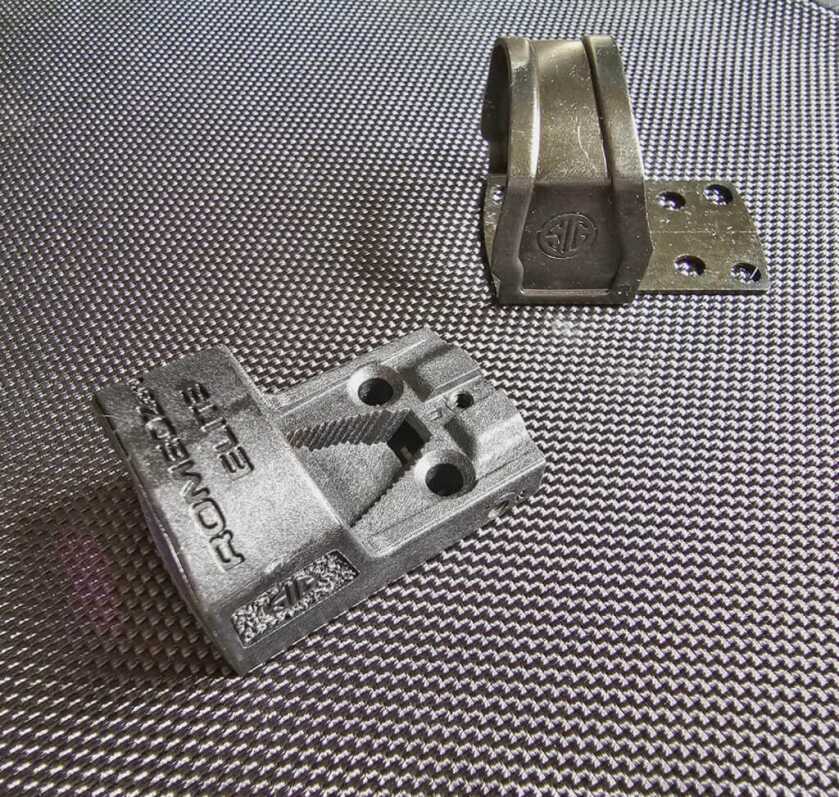 Top Accessories for the SIG Sauer P322 in 2023 SIG Sauer RomeoZero Elite with steel protective shroud before installation.