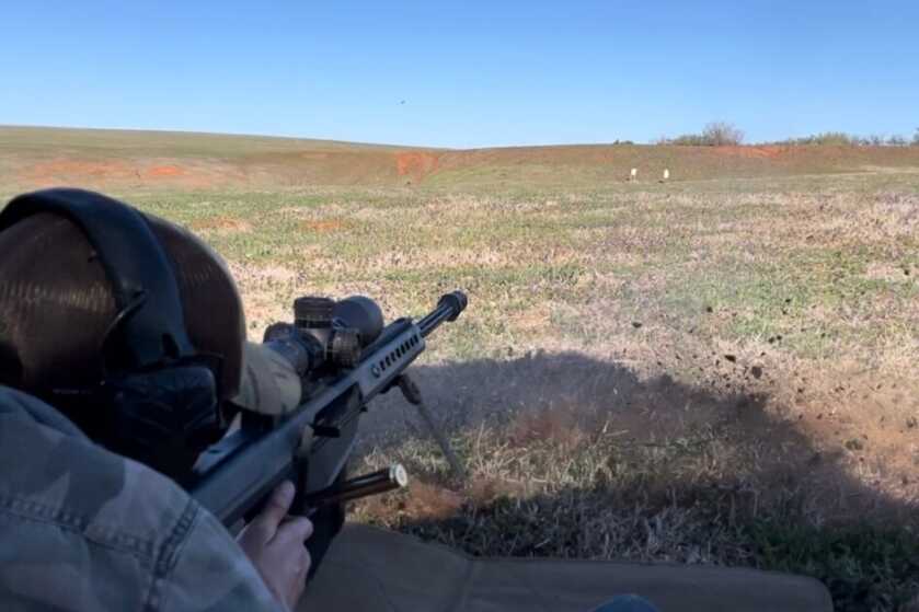 Shooting 100 yard groups with the Barrett M107A1
