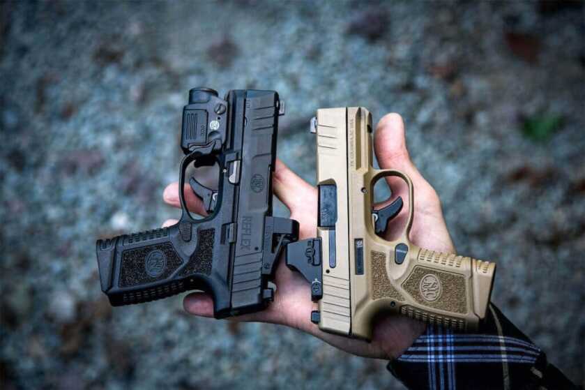 The FN Flex in FDE and Black.