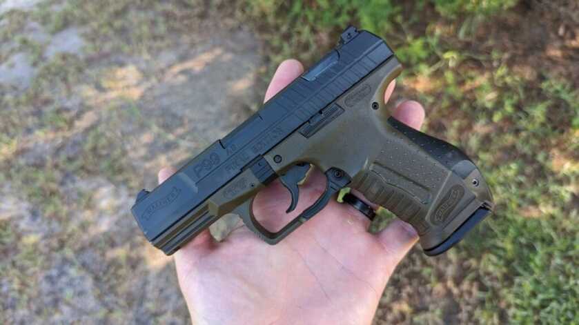 2 - The Walther P99 - Final Edition The Final Edition sitting in person's hand