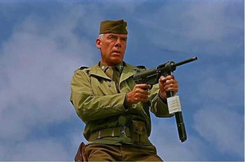 image of Lee Marvin's character major reisman in The Dirty Dozen movie