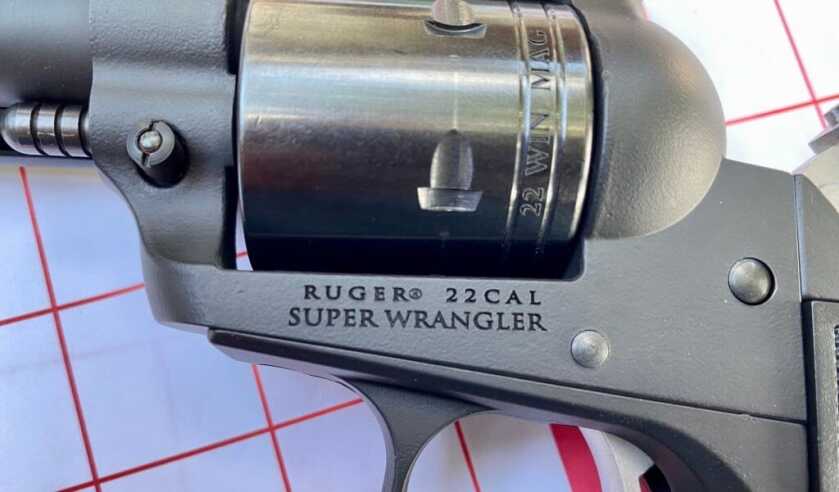 Ruger Super Wrangler close-up on the logo