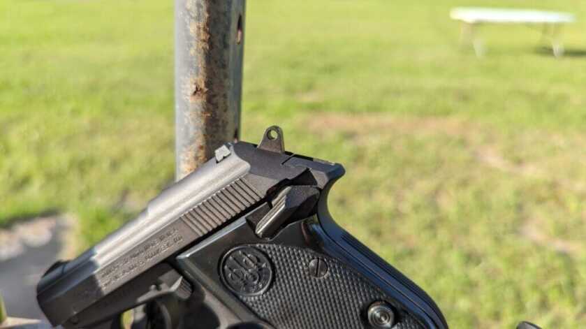 The safety on Beretta's Tomcat handgun