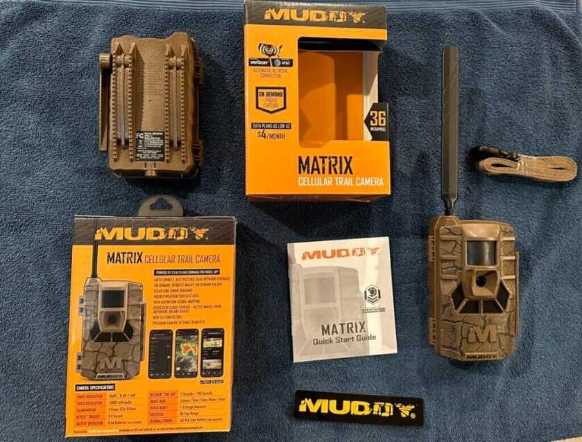 Captured! Muddy Matrix Cellular Trail Camera Review Two Muddy Matrix cameras with included contents