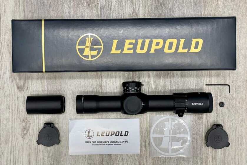 Leupold Mark 5HD 2-10 with all included contents