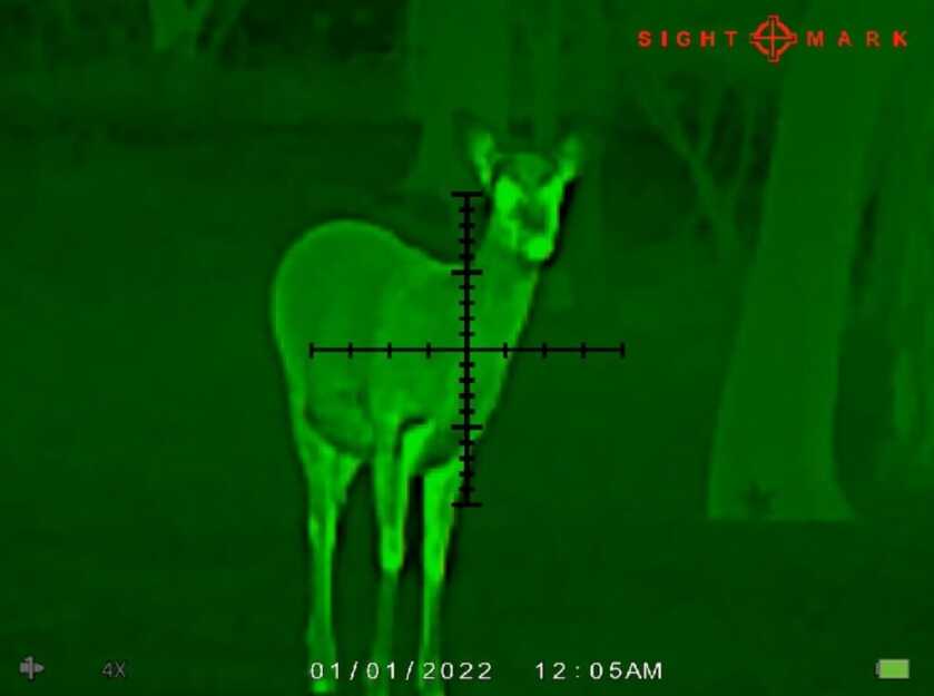 3 - Heating Seeking Optic: Sight Mark Wraith Mini Thermal Thermal set on green-hot palette