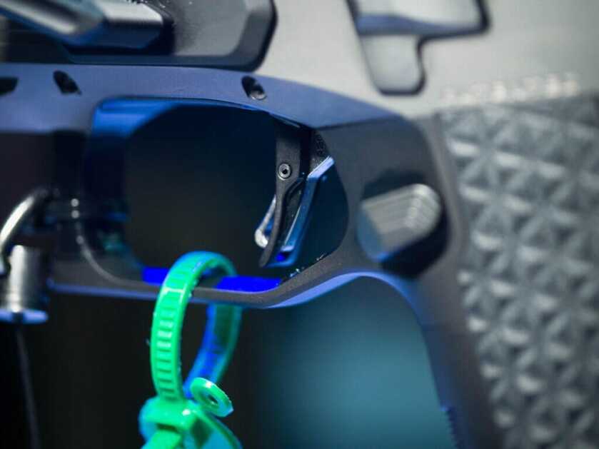 Close up of the trigger.