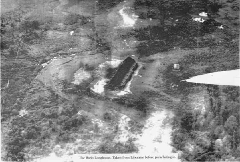 Old photo of military drop zone