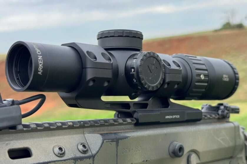 The Arken EP-8 mounted to a rifle