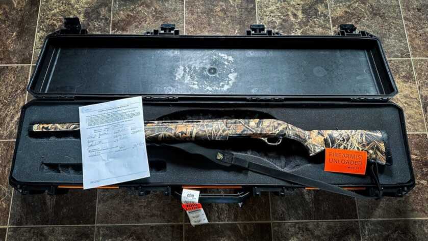 Hunting gun in case ready for air travel