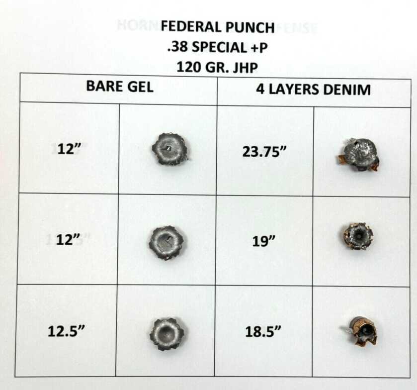 Recovered bullets Federal Punch