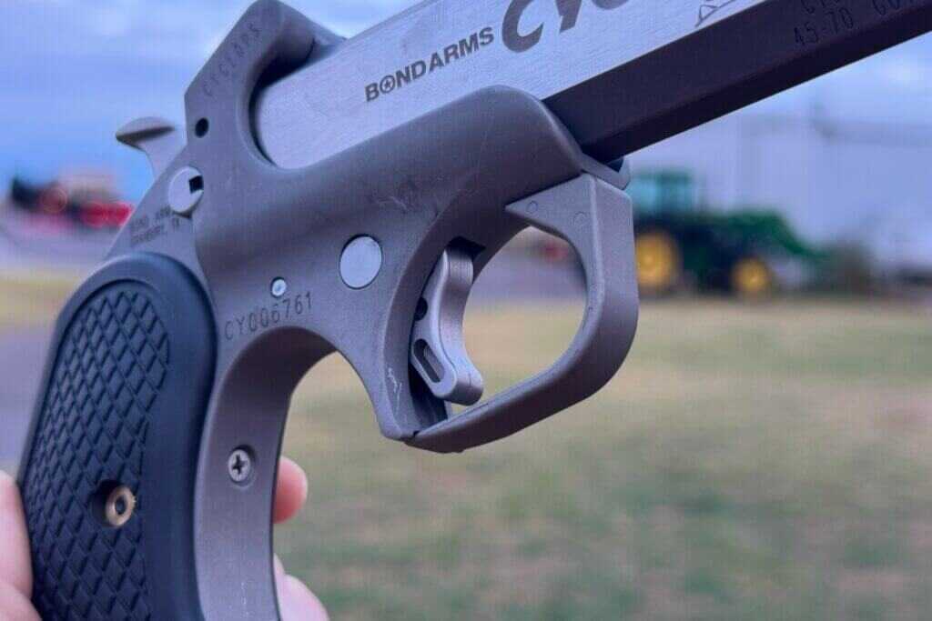 the trigger of the Bond Arms Cyclops 45-70