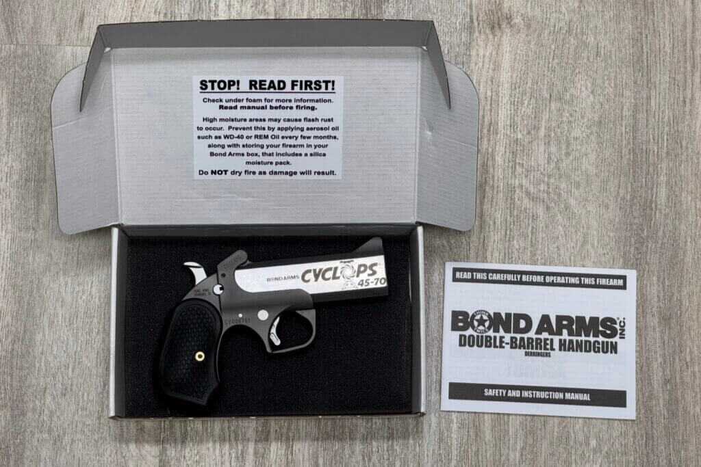 Bond Arms Cyclops 45-70 in the original box 