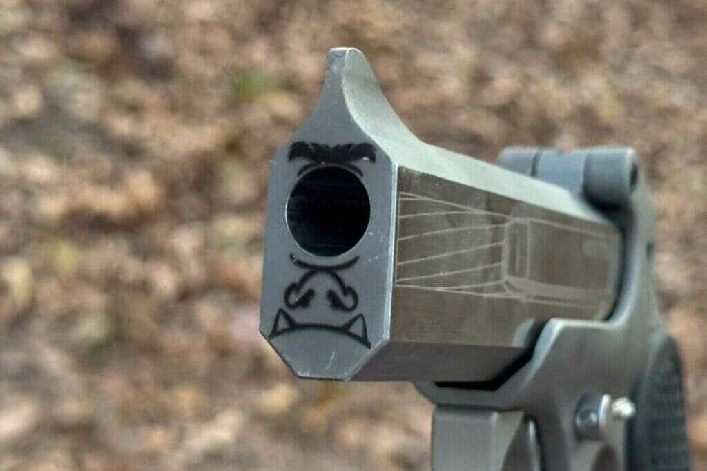 the barrel of the Bond Arms Cyclops 45-70