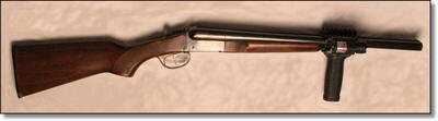 It may look a little out of place on this remnant of a bygone era, or on your pheasant gun, but given the choice for home defense between a deer rifle and a doublegun, I'll take the doublegun any day