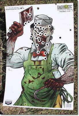 This is an 18” x 12” target and I was easily able to keep the whole mag on target with rapid fire.&nbsp;Nobody will be safe when the zombies come, but at least I'll have a KRISS. 