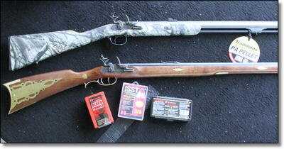 The PA Pellet is very different from a traditional flintlock. This one, also made by Traditions, is called the Pennsylvania model. 