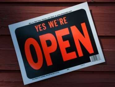 Secrets to Operating a Successful Gunsmithing Business Open sign