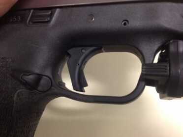 Completely redesigned trigger shape that still has a proven safety mechanism that has been utilized on other popular polymer type service pistols for decades.
