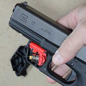 The Crimson Trace Defender Series contains the high-quality laser components you would expect.