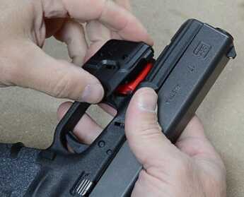 The Crimson Trace Defender is literally a snap to install.