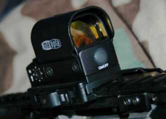 Testing the Meopta M-RAD Sight The “On/Off” switch was a welcome change from some other optics where you must constantly push in a reticle to get the red-dot on.