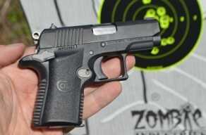 The XSP’s slide and barrel are machined from stainless steel with a black diamond-like carbon finish. Note the tiny rail on the dust cover that will undoubtedly accommodate a weapon light or laser in the future.