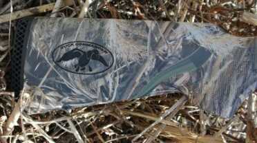 The Duck Commander Logo is engraved on the stocks of all the shotguns in the line.