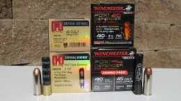 Heizer Defense PS1 Pocket Shotgun Pistol – New Gun Review Winchester PDX Defender .410 Shotshell also worked well with all 3 Defense Disks and most of the BBs landing in center mass.