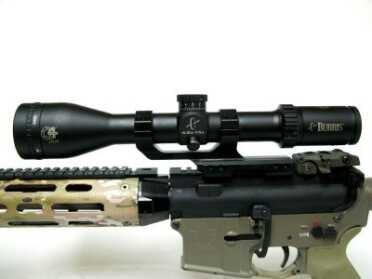Burris C4Plus Riflescope—New Scope Review Burris C4Plus Left Profile – The Burris 4.5-14X42 felt at home on the AR-15 that I used for testing. Its generous eye relief mean that I didn’t have to crowd the stock to get a nice clear sight picture when I dropped down behind the rifle. That small nub that is protruding from the left side actually puts tension on the erector spring to ensure consistent, accurate adjustments. Although some people may feel the need to see if they can adjust it, it should never be messed with since it could permanently damage the scope.