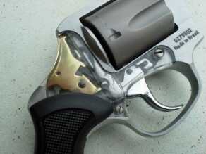 Taurus View - Light, Pocketable Titanium & Lexan Revolver —New Gun Review This is what my test gun looked like right out of the box. The Lexan is cracked and you can see from the way the front screw is buggered up that someone did it intentionally.