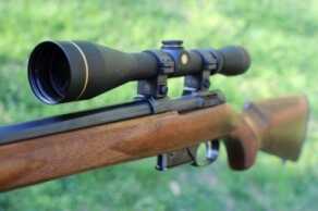 The 3-9x40 scope looks larger on the scaled-down receiver than it actually is. 